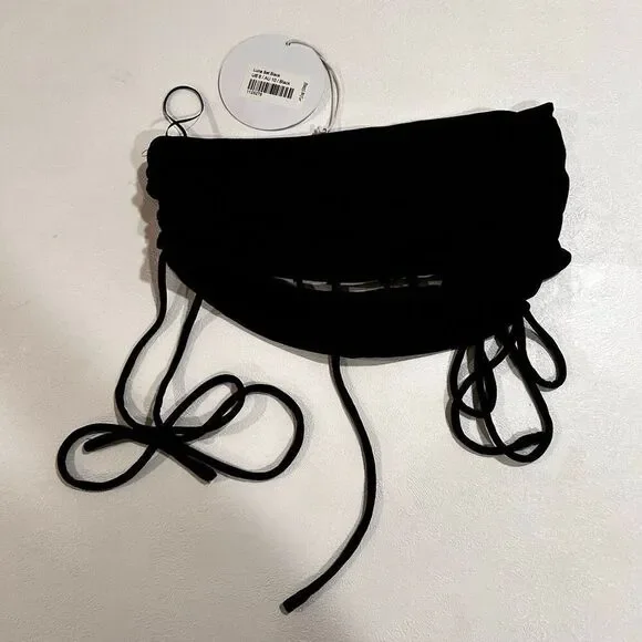 Princess Polly Black Cutout Halter Crop Top Size 6 Y2K Party Clubwear Luna set - Picture 3 of 6